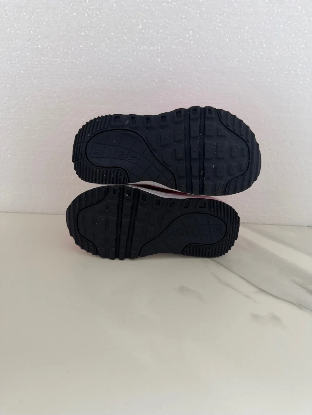 Nike Kids Air Max White & Hot Pink Velcro Sneakers
